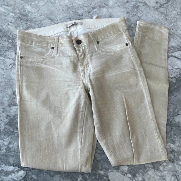 Rich & Skinny Denim - Rich & Skinny Mid Rise Skinny Fit Leg Jeans Off-White Size 28